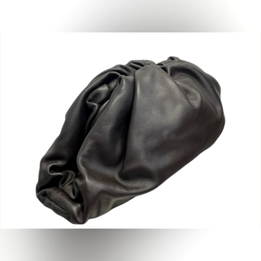 BOTTEGA VENETA- Dark Chocolate Brown Pouch/Clutch Bag